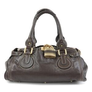 Chloe Paddington Leather Satchel Brown